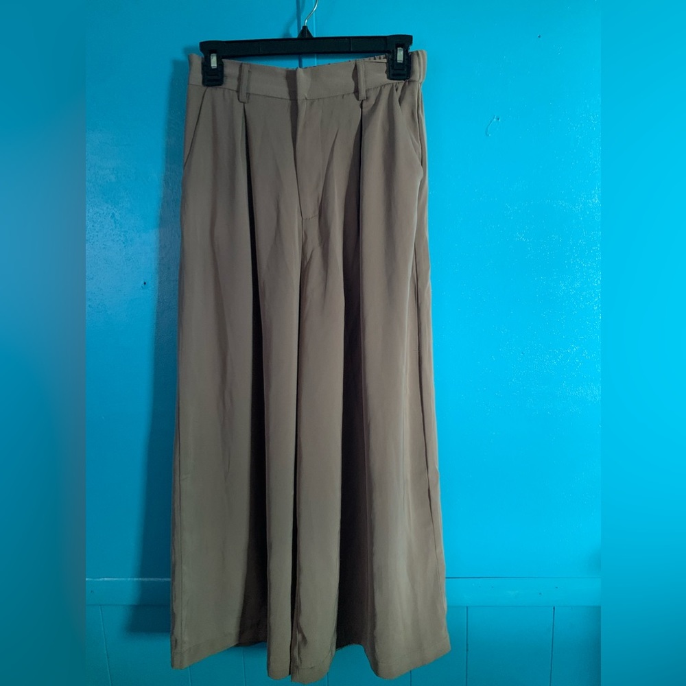 31.Tronjori Women High Waist Casual Wide Leg Long Palazzo Pants Trousers Regular